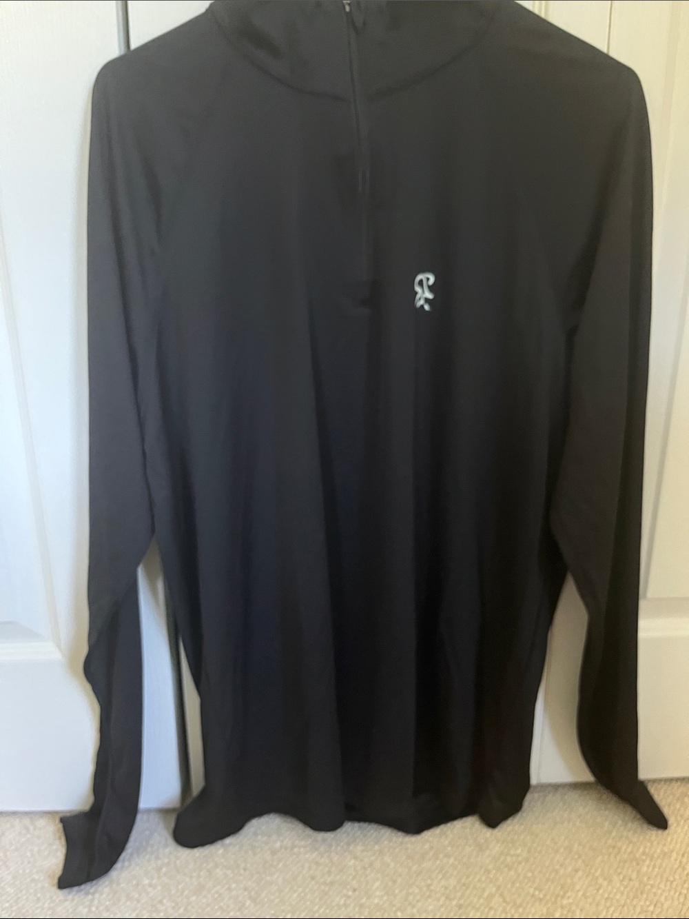 Men's Spinning Black zipneck